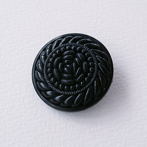 彫刻ボタンcol.20(黒色) (15/18/21/24/30mm)