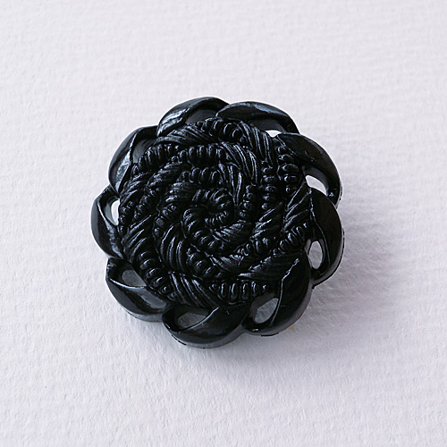 彫刻ボタンcol.20(黒色) (15/18/24/30mm)