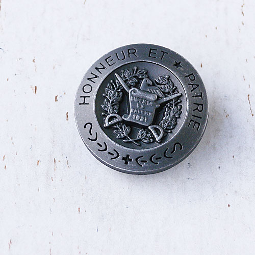 メタルボタンcol.BS(ブロンズシルバー)　(15/21/24mm)