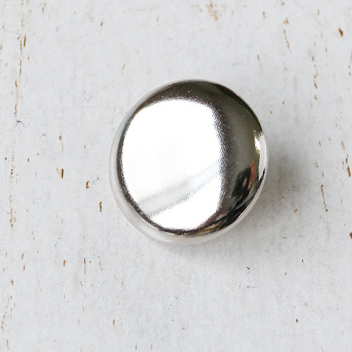 メタルボタンcol.S(シルバー)　(15/18/23/25/30mm) ※無くなり次第終了