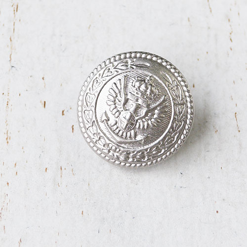 メタルボタンcol.SS(シルバーケシ)　(15/18/21/23mm)