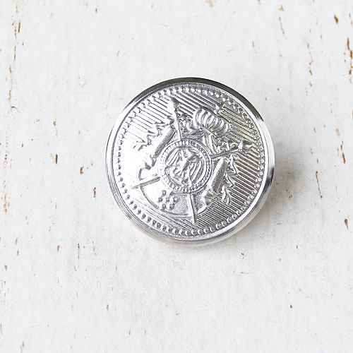 メタルボタンcol.SS(シルバーケシ)　(15/21/23/25mm)