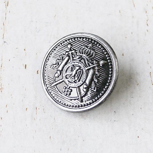 メタルボタンcol.BS(ブロンズシルバー)　(15/18/21/23/25mm)