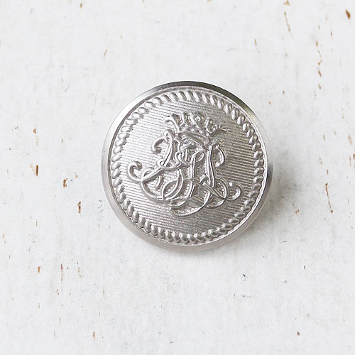 メタルボタンcol.SS(シルバーケシ)　(15/18/23mm) ※無くなり次第終了