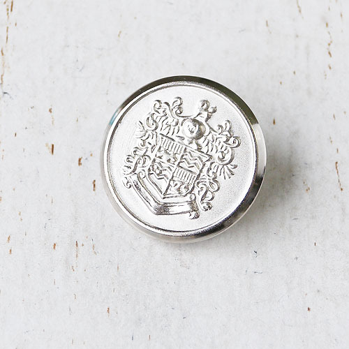 メタルボタンcol.SS(シルバーケシ)　(18/21mm)
