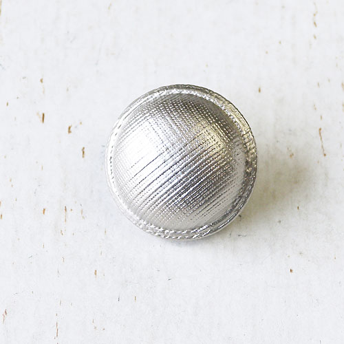 メタルボタンcol.SS(シルバーケシ)　(18mm) ※無くなり次第終了