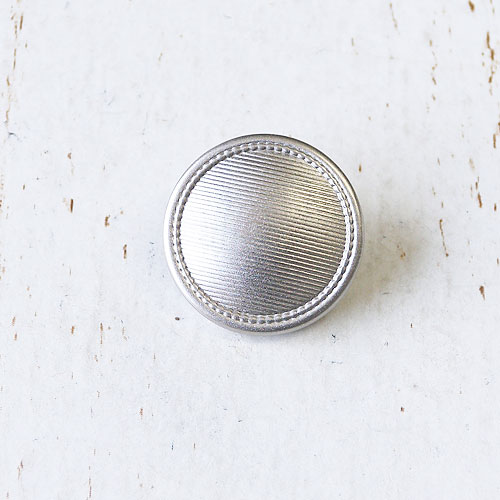 メタルボタンcol.SS(シルバーケシ)　(13/15/18/21mm)　※無くなり次第終了