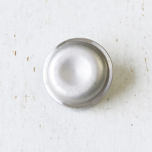 メタルボタンcol.SS(シルバーケシ)　(15/18/21mm) ※無くなり次第終了