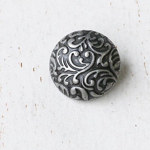 メタルボタンcol.BSN(ブラックシルバーニッケル)　(13/15/18/21mm) ※無く