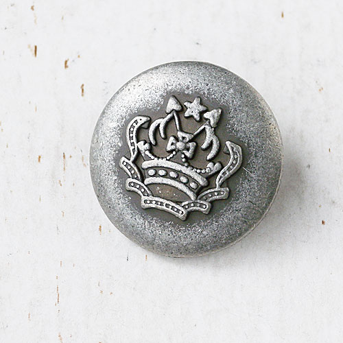 メタルボタンcol.BSN(ブラックシルバーニッケル)　(15/18/23mm)