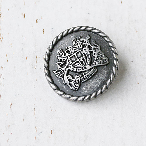 メタルボタンcol.BSN(ブラックシルバーニッケル)　(23mm)