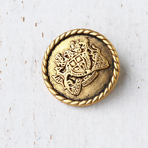 メタルボタンcol.GB(ゴールド墨入れ)　(15/18/21/23mm)