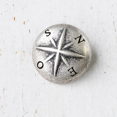 メタルボタンcol.AS(アンティークシルバー)　(13/15/18mm)