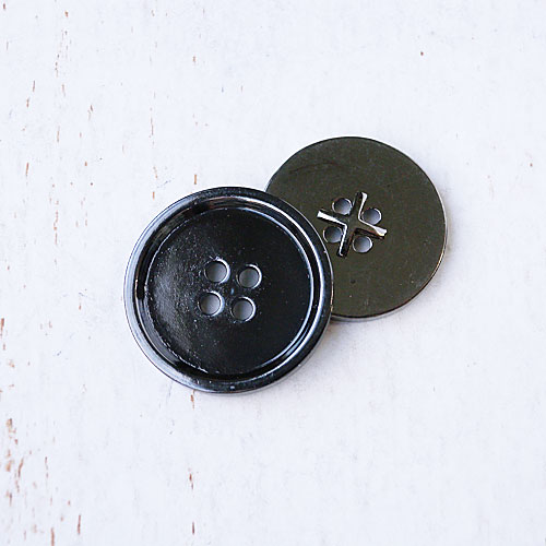 メタルボタンBN(ブラックニッケル)(10/11.5/18/21/23/25mm)