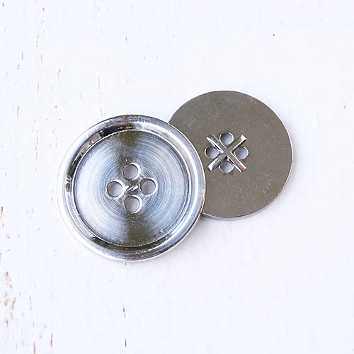 メタルボタンCS(サークルシルバー)(10/11.5/13/18/25mm)
