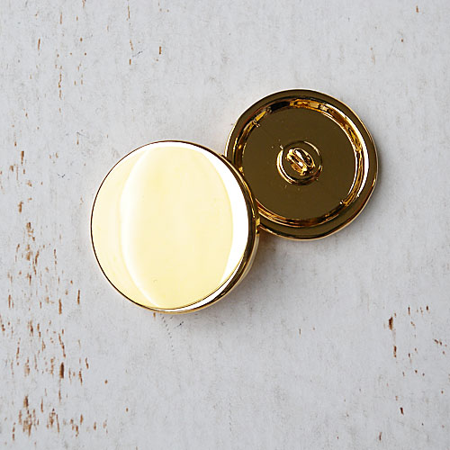 メタルボタンMG(メタルゴールド)(11.5/13/15/18/21mm)