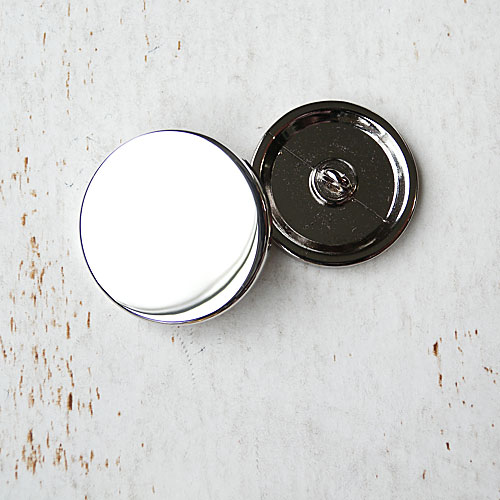 メタルボタンMS(メタルシルバー)(13/15/18/21mm)