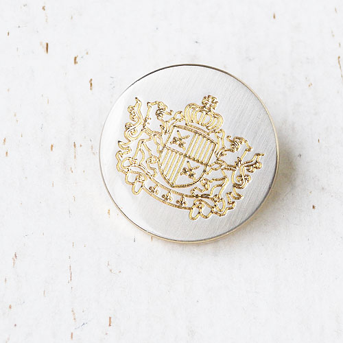 メタルボタンcol.GSH(ゴールドシルバーヘアライン)　(18/21/23mm)