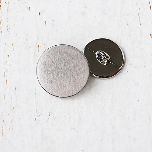 メタルボタンcol.SH(シルバーヘアライン)　(15/18/20mm)