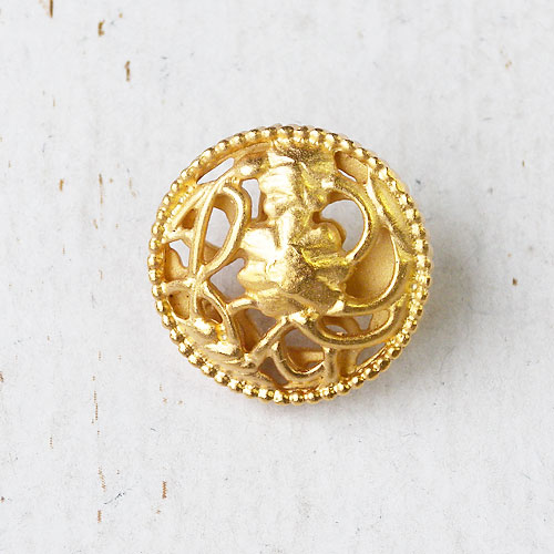 メタルボタンcol.GG(ゴールドケシ)　(13/15/18/21mm)