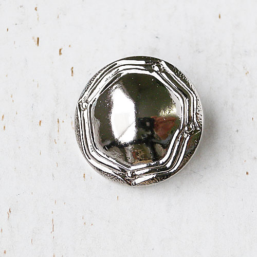 メタルボタンcol.S(シルバー艶タイプ)　(13/15/18/21mm)