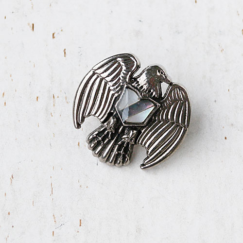 メタルボタンcol.SB(シルバー墨入れ)　(13/15mm)