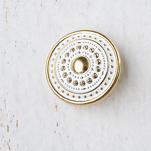 メタルボタンcol.GW(ゴールドホワイト)　(18/21mm)