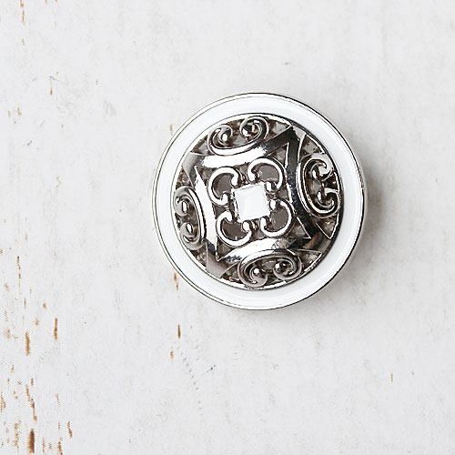 メタルボタンcol.S(シルバー)　(21mm)