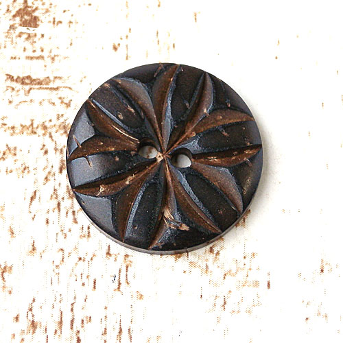 ココナッツボタンcol.45(焦茶色)　(13/15/20mm)