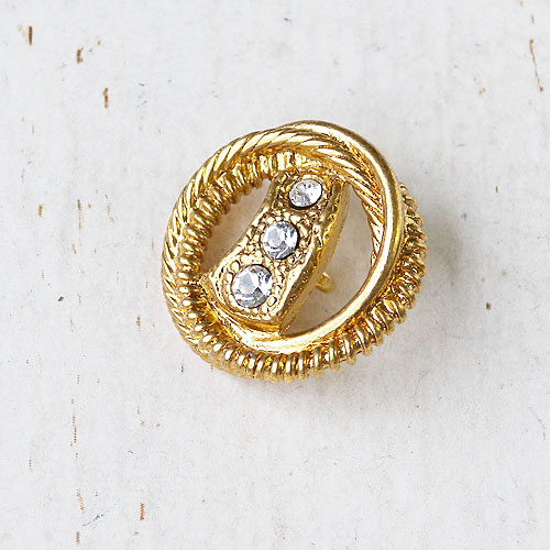 メタルボタンcol.GB(ゴールド墨入れ)　(15/18/21mm)