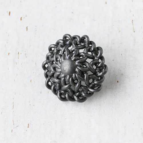 メタルボタンcol.MBN(マットブラックニッケル)　(11.5/13/15/18/21mm)