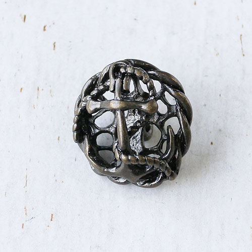 メタルボタンcol.OB(オールドブロンズ)　(15/18/21mm)