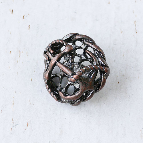 メタルボタンcol.OC(オールドカッパー)　(15/18/21mm)