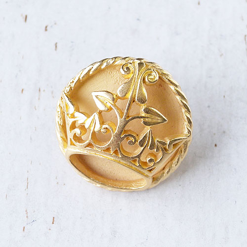 メタルボタンcol.GG(ゴールドケシ)　(15/21/23mm)