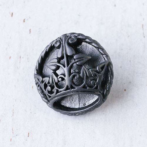 メタルボタンcol.MBN(マットブラックニッケル)　(15/18/21mm)