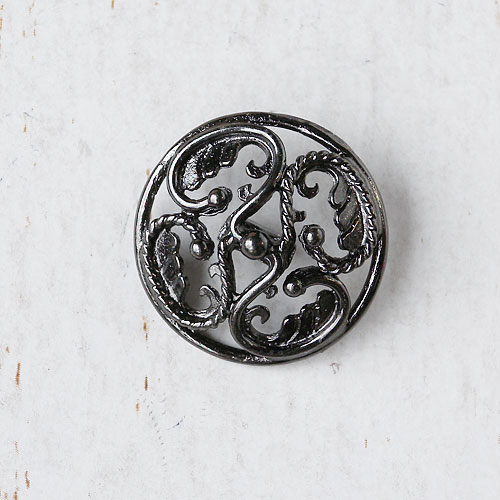 メタルボタンcol.BN(ブラックニッケル)　(13mm)