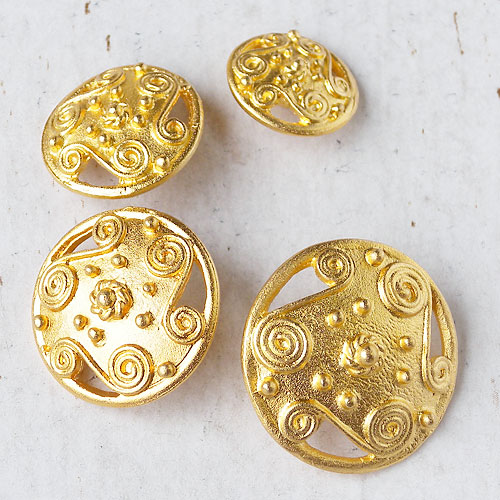 メタルボタンcol.G(ゴールド)　(13/15/21mm)