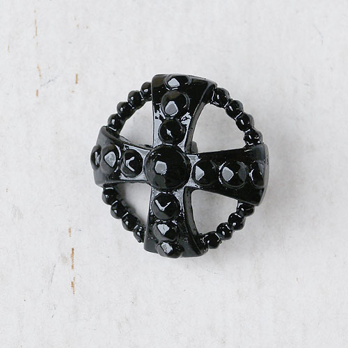 メタルボタンcol.BC(ブラック)　(13/15/21mm)