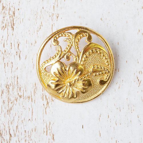 メタルボタンcol.G(ゴールド)　(19/23/28mm)