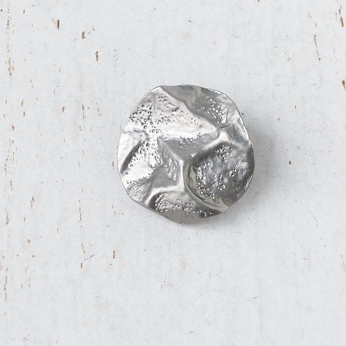 メタルボタンcol.SS(シルバーケシ)　(15mm)