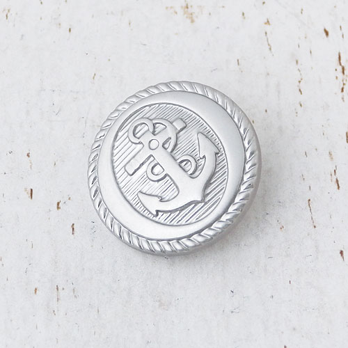 メタリックボタンcol.SS(シルバーケシ) (13/15/18/21(OB無)/25mm)