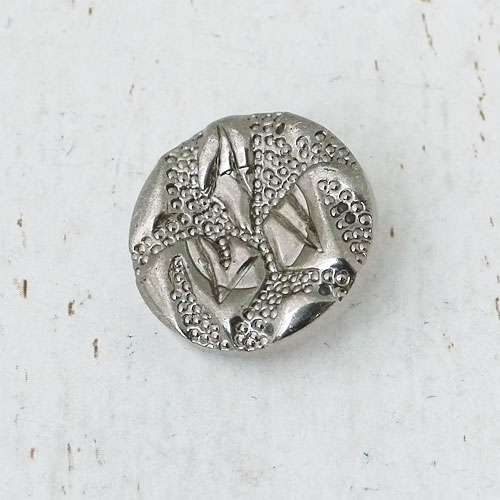 メタリックボタンcol.SB(シルバー墨入れ) (13/15/18/21mm)