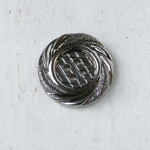 メタリックボタンcol.SB(シルバー墨入れ)(13/15/18/21mm)