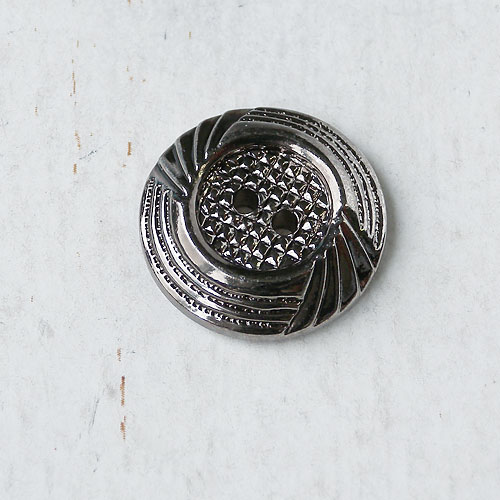 メタリックボタンcol.SB(シルバー墨入れ) (13/15/18/21mm)