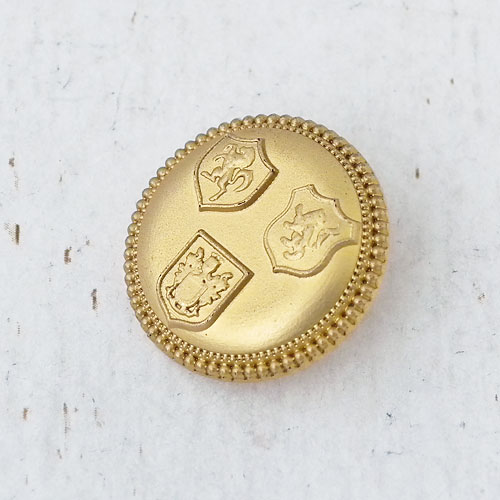 メタリックボタンcol.GGB(ゴールドケシ墨入れ)　(15/18/21mm)