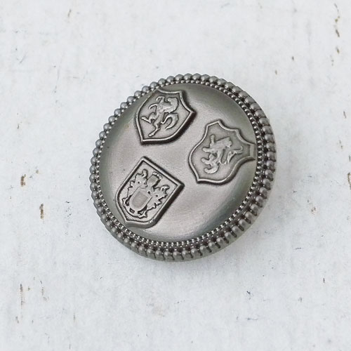 メタリックボタンcol.SSB(シルバーケシ墨入れ)　(18/21mm)