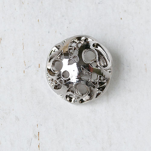 メタリックボタンcol.S(シルバー)　(15/18/21mm)