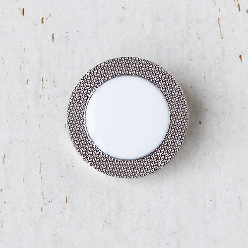 メタリックボタンcol.S(シルバー)　(13/15/21/23mm)