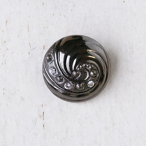 メタリックボタンcol.BN(ブラックニッケル)　(15/18/21mm)