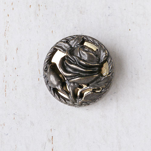 メタリックボタンcol.OB(オールドブロンズ)　(15/18/21/23mm)